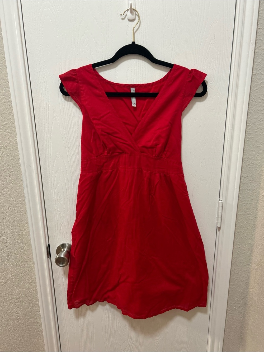 Old Navy Red Short Dress 100% Cotton Size Small